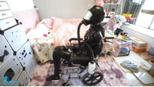 全身ラバー多重拘束車椅子
